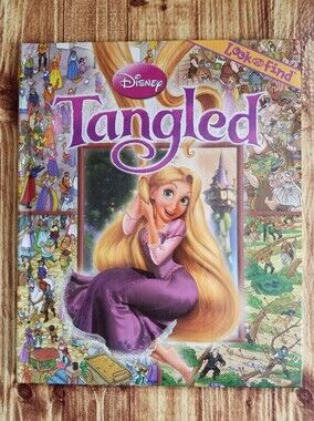 Disney Tangled Rapunzel Look-and-Find Puzzle Book Pi Kids Hardcover